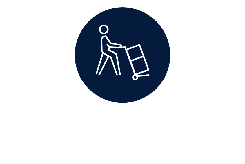 Moving services icon graphic